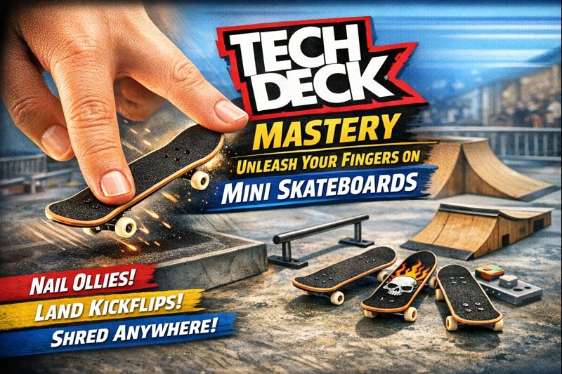 Tech Deck Mastery: Unleash Your Fingers on Mini Skateboards