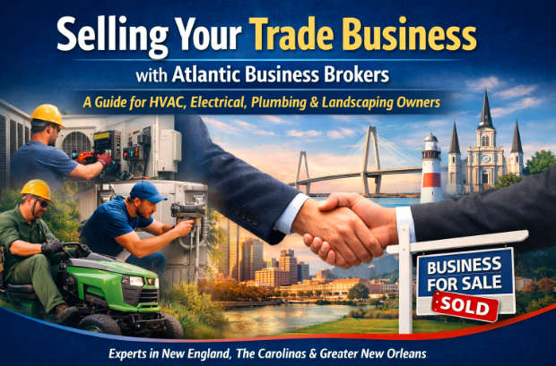 Selling Your Trade Business with Atlantic Business Brokers: A Guide to HVAC, Electrical, Plumbing and landscaping owners