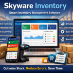 Skyware Inventory dashboard showing real-time inventory tracking
